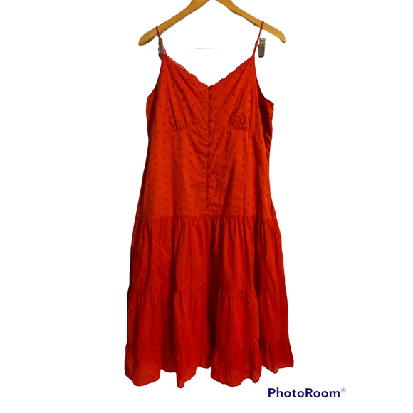 Antilia Femme Dresses & Skirts - Antilia Femme Red Eyelet Sun Dress Size Large